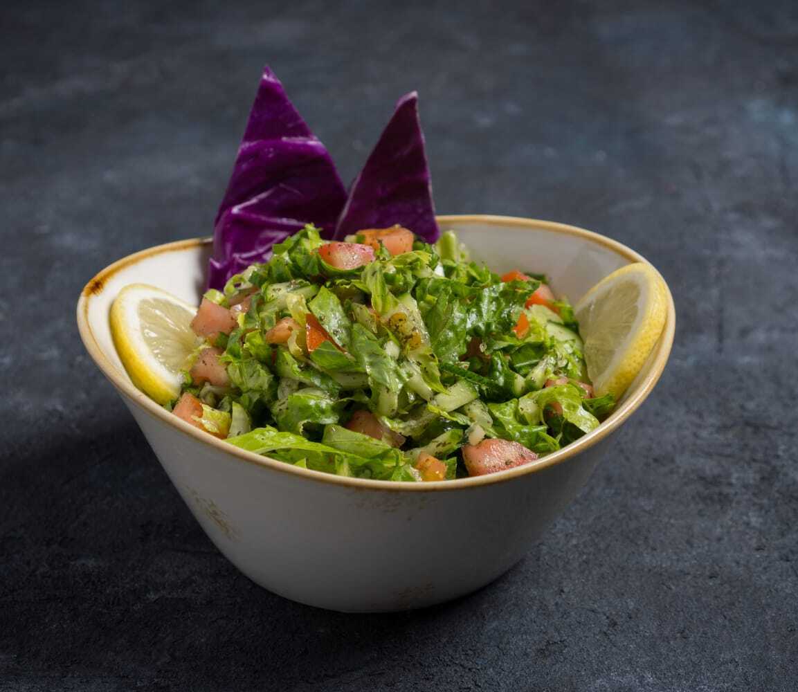 سلطة لبنانية | Lebanese Salad سلطة على الطريقة المنزلية | Home-style salad