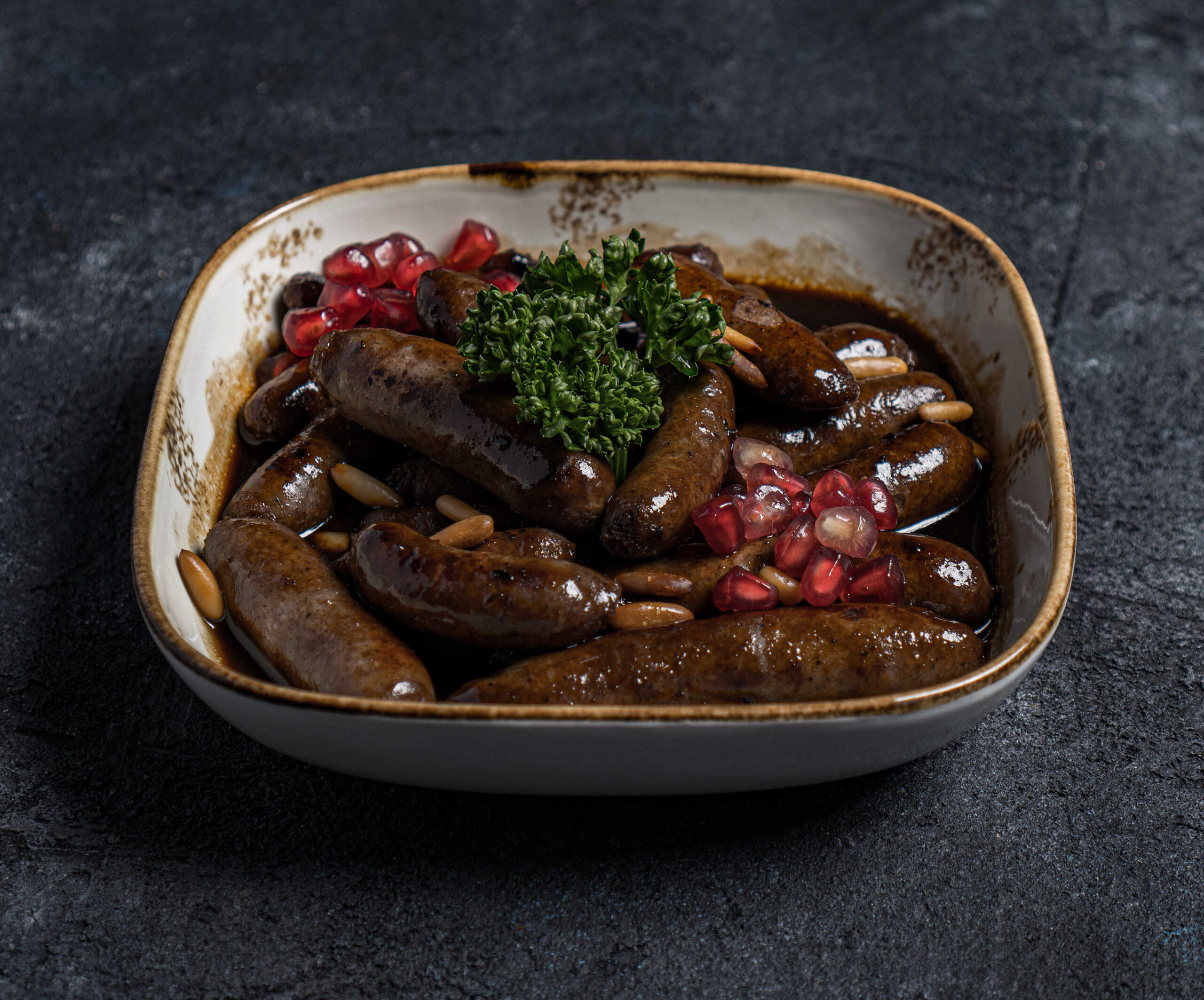 نقانق بدبس الرمان | Nakanek With Pomegranate Molasses
